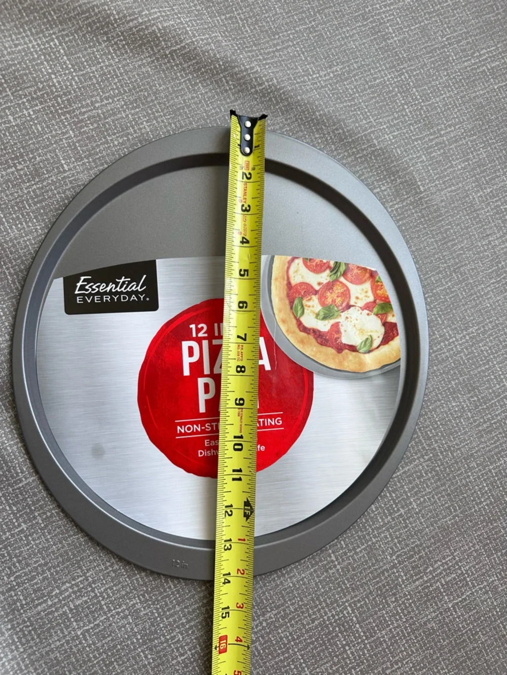 Essential Everyday 12-Inch 14 inches with Rim Nonstick Pizza Pan New